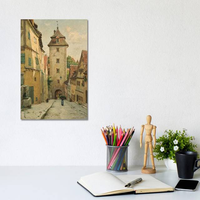 Rothenburg Ob Der Tauber, Bavaria, Germany, 1903 by Elias Mollineaux Bancroft - Wrapped Canvas Graphic Art (20.32 cm H x 30.48 cm W)