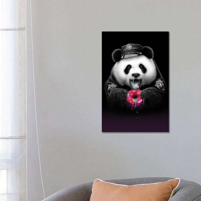 Panda Loves Donut ADL68 (66.04 cm H x 45.72 cm W x 3.175 cm D)