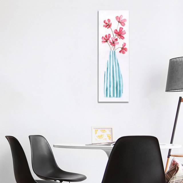 Flower Fun II by Nan - Wrapped Canvas Print (121.92 cm H x 40.64 cm W x 1.91 cm D)