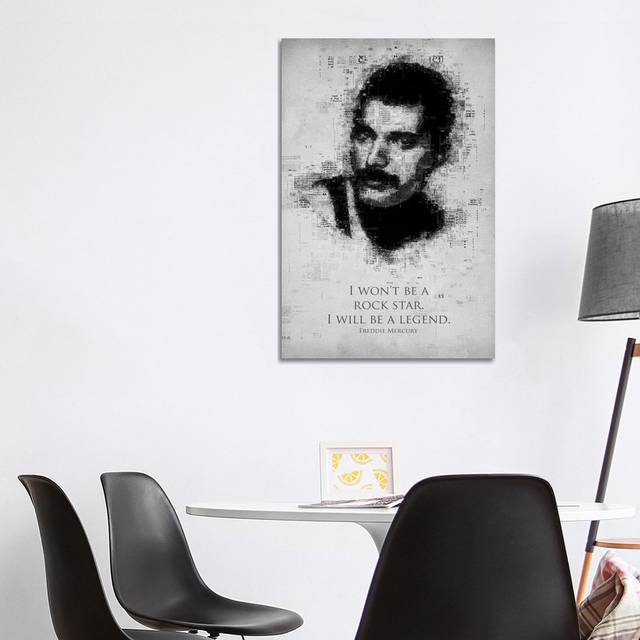 Freddie Mercury (101.6 cm H x 66.04 cm W x 1.91 cm D)