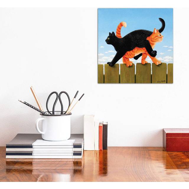 Mornin' Arthur. Mornin' Harry by Vicky Mount - Wrapped Canvas Painting Print (30.48 cm H x 30.48 cm W)