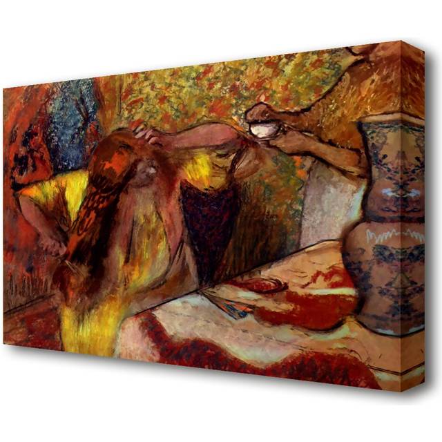 'Women at the Toilet 1' by Edgar Degas - Painting Print on Wrapped Canvas (35.6 cm H x 50.8 cm W)