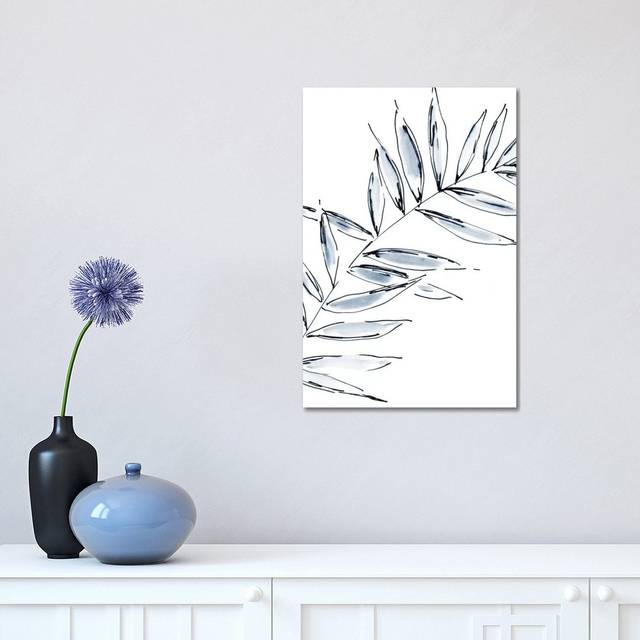 Palm Leaf No. 2 by Melissa Selmin - Painting Print on Canvas - Wrapped Canvas (30.48 cm H x 45.72 cm W)