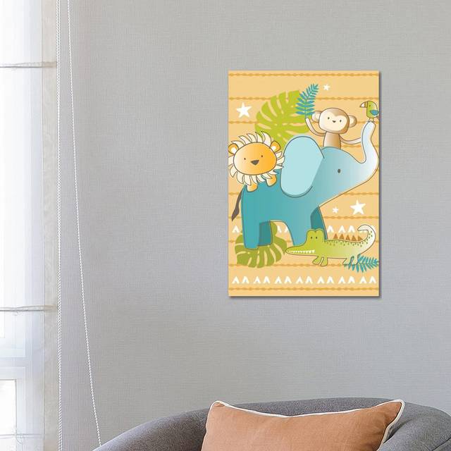 Jungle Nursery I by Lisa Whitebutton - Wrapped Canvas Graphic Art (66.04cm H x 45.72cm W x 3.81cm D)