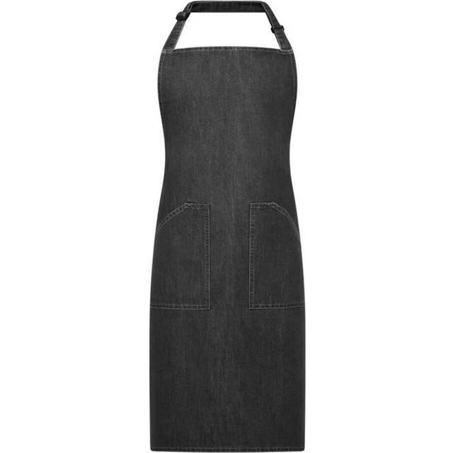 (One Size, Grey) Brand Lab Denim Pocket Kitchen Apron