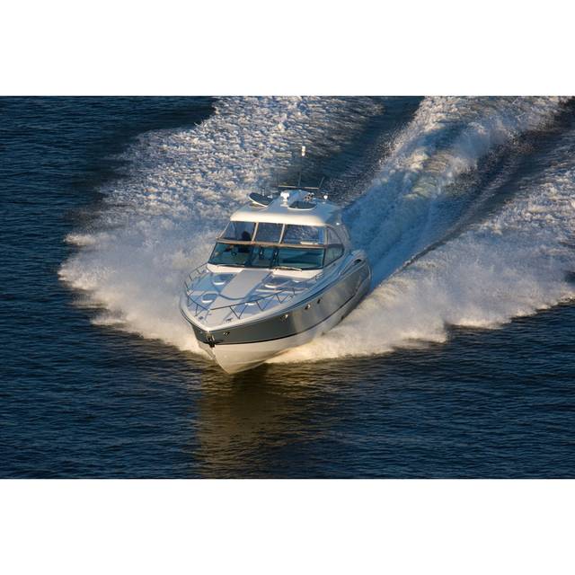 Luxury Powerboat by Dan_prat - Wrapped Canvas Art Prints - Grey (20cm H x 30cm W)