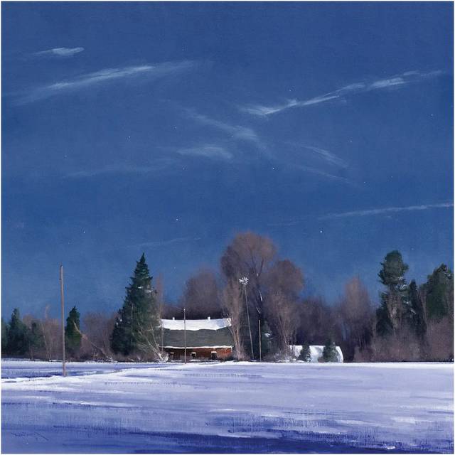 3 AM Big Marine Farm by Ben Bauer - Wrapped Canvas Painting (66.04 cm H x 66.04 cm W x 3.175 cm D)