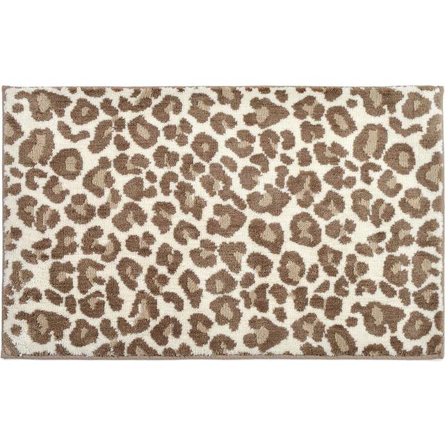 Allure Leopard Print Bath Mat - Cream, Cream