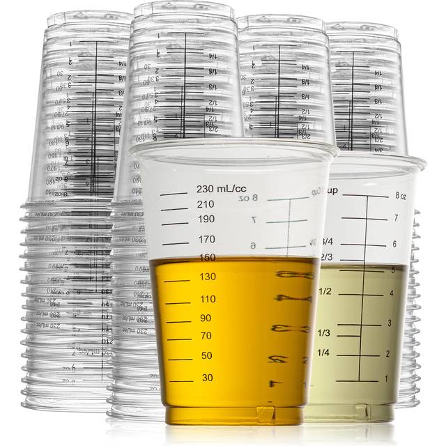 Prestee 50 Disposable Measuring Cups 8 Oz - Resin Epoxy Measuring Cups