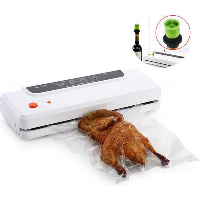 (Black) Hoodakang Household Multi-function Best Food Vacuum Sealer Saver Home Automatic Vacuum Sealing Packer Plastic Packing Machine