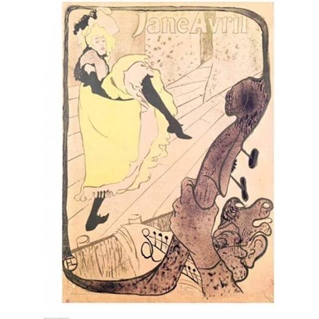 Poster Advertising Jane Avril Poster Print by Henri De Toulouse-Lautrec - 18 x 24 in.