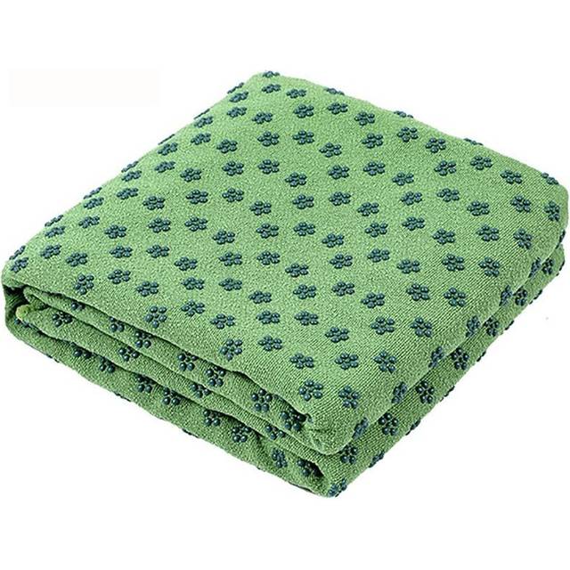 (Green) Non Slip Yoga Anti Skid Microfiber Mat Cover Towel Size 183cm*61cm 72''x24'' Pilates Blankets