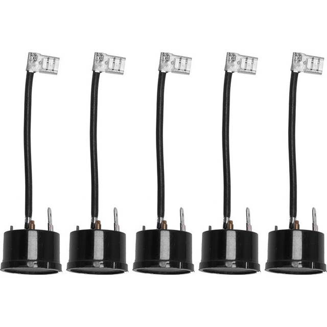 5X Plastic Compressor Thermal Overload Protector for 1HP Air Conditioner with Wire Black