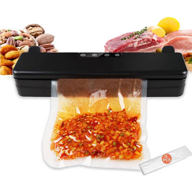 Household Commercial Food Vacuum Sealer Vacuum Sealer Packaging Machine Portable Vacuum Sealer for Food Saver With 15 Vacuum Bag