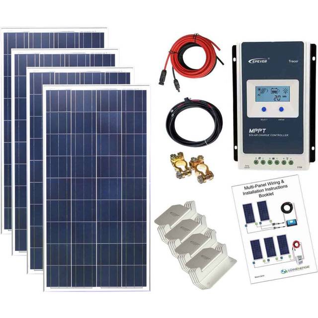 400w Poly Solar Panel Kit 24V with MPPT Controller