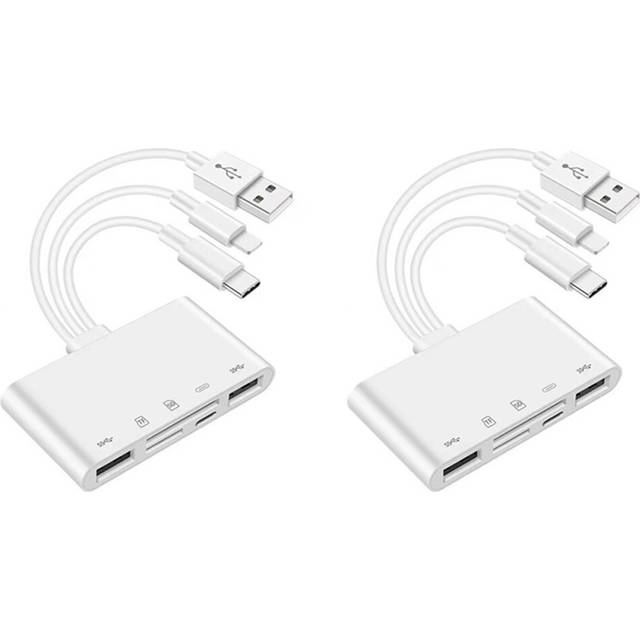 2X OTG USB Camera Multimemory Adapter for -SD TF Card Reader Kit for for 13 Converter
