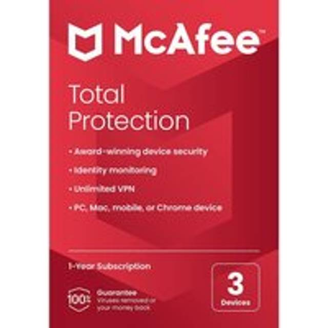MCAFEE Total Protection - 1 year for 3 devices