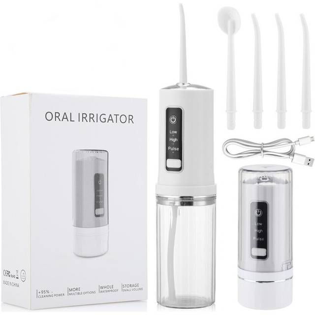 Oral Irrigator Portable Dental Water Jet Water Tank Teeth Cleaner USB Charge Water Flosser Waterproof Oral Care Irrigator Dental