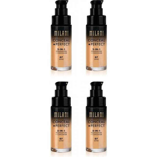 Milani Conceal And Perfect 2 In 1 Foundation + Concealer Sand 30ml x4