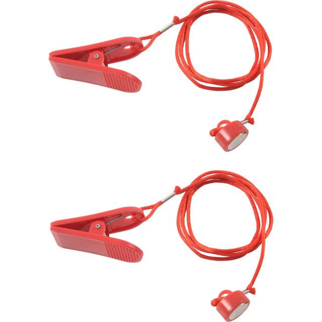 2X Running Machine Safety Key Treadmill Magnetic Switch Lock Fitness Red
