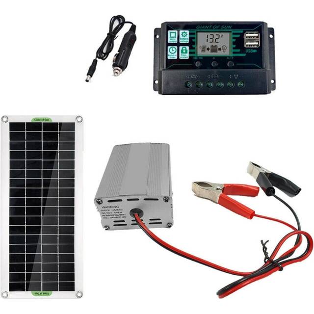 200W Solar Panel Kit 12V to 220V Battery Charger RV Travel Trailer Camper Van Solar Panel KIt Solar Power Panel 6.5A