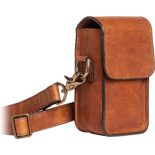 (Antique Cognac) ONA Lisbon Compact Camera Leather Bag Case Everyday Cross Body Shoulder Strap