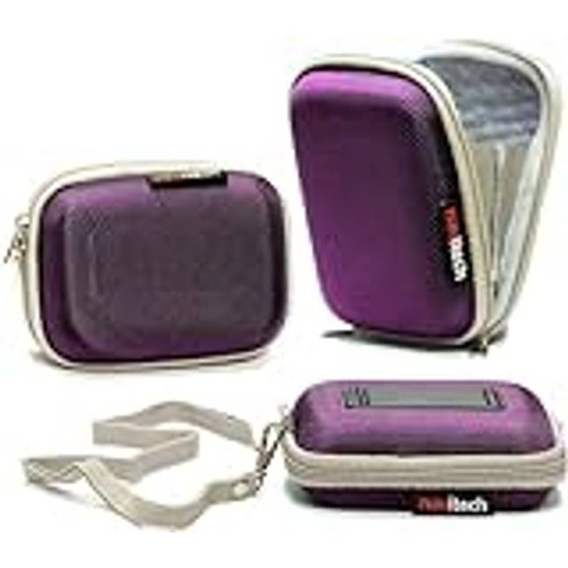 Navitech purple camera case for canon powershot v10