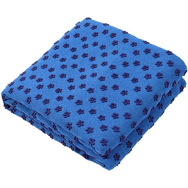 (Blue) Non Slip Yoga Anti Skid Microfiber Mat Cover Towel Size 183cm*61cm 72''x24'' Pilates Blankets