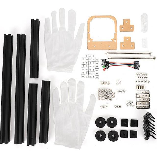 Diy Open Frame Heat Dissipation Aluminum Alloy Computer Pc Case Chassis For Itx (black S)