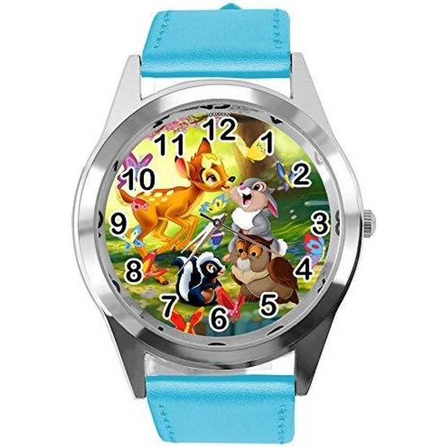 Blue Round Watch for Bambi The Deer Fans
