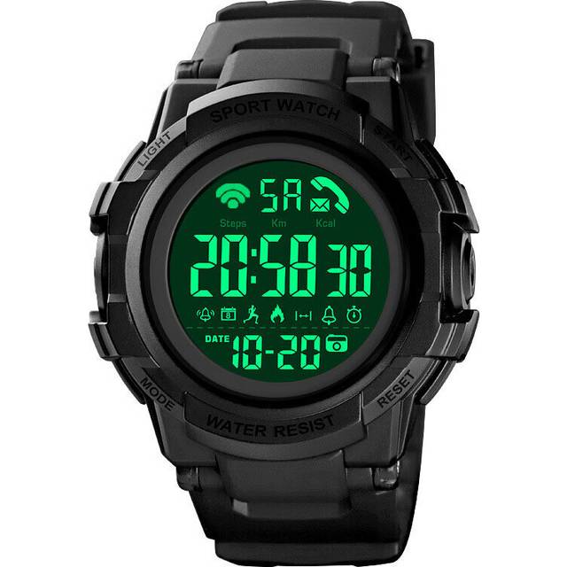 SKMEI 1501 5ATM Waterproof Dgital Smart Watch Luminous Chronograph Calendar Pedometer Sports Watch