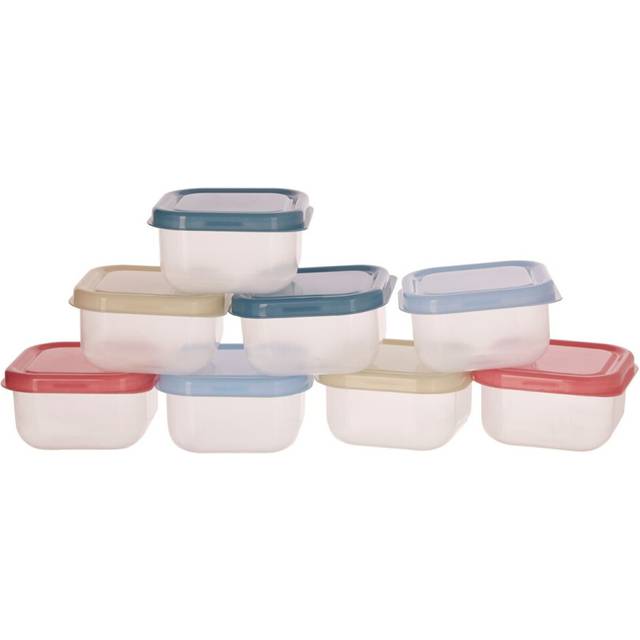 Set Of 8 Multicolour Mini Storage Containers