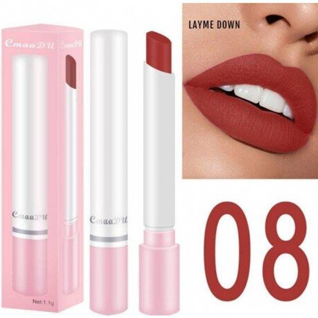 (Full Size, 3) Matte Lipstick Cigarette Shape Waterproof Long-lasting Lip Stick Women Ladies Gift Lips Makeup Cosmetic Supply