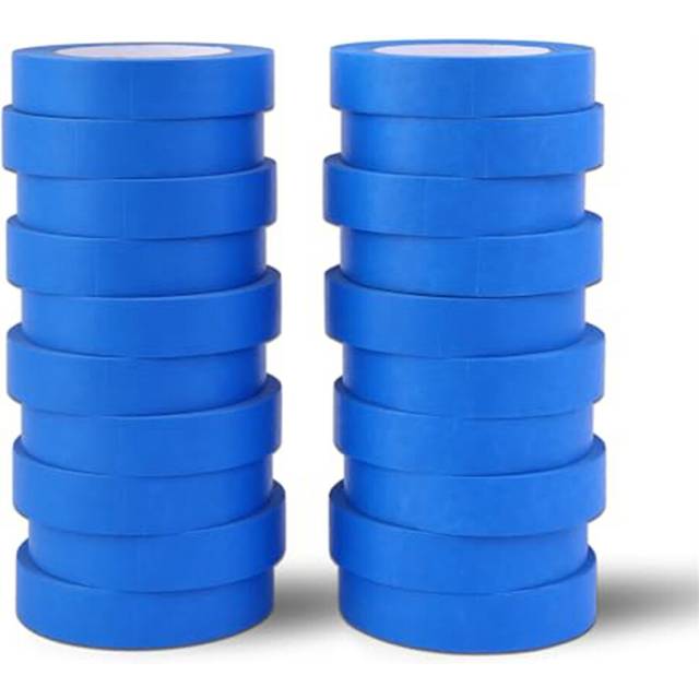Blue Painters Tape 1 Inch Bulk - Paint Tape 20 Rolls X 1 Inch X 55 Yards for Walls Painting Packing Automotive Home