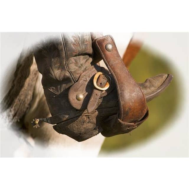 A Cowboy Boot Poster Print by Carson Ganci, 17 x 11