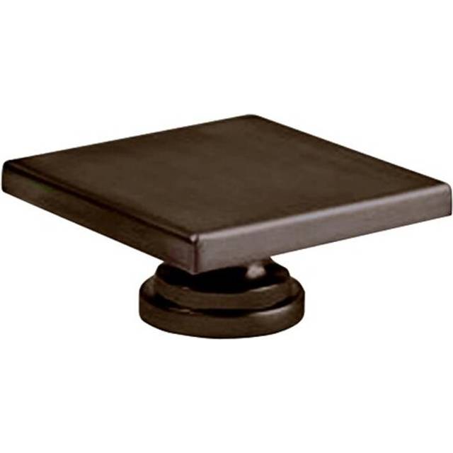 Large Square Knob Brushed Oil Rubbed Bronze