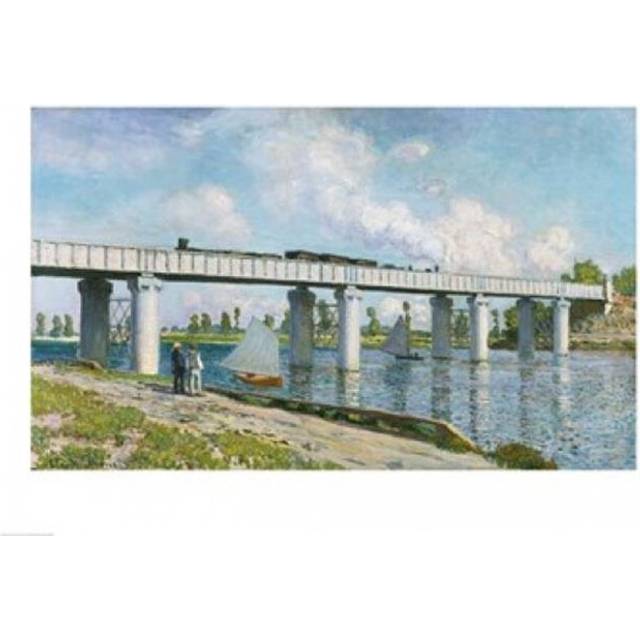 Railway Bridge at Argenteuil 1873 Poster Print by Claude Monet - 24 x 18 in.