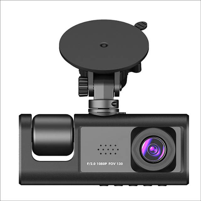 3 Channel Car DVR Camera , 1080P Dash Camera 3 Way Car Camera with IR Night Vision, Loop Recording, Parking Monitor