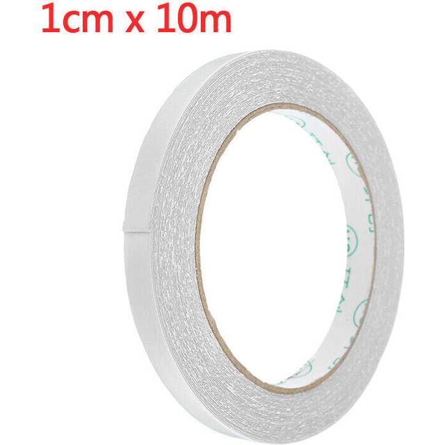 (1cm*10m) Double Sided Cloth Duct Tape Strong Adhesive Gauze Fiber Carpet Mat Tape 3 Sizes