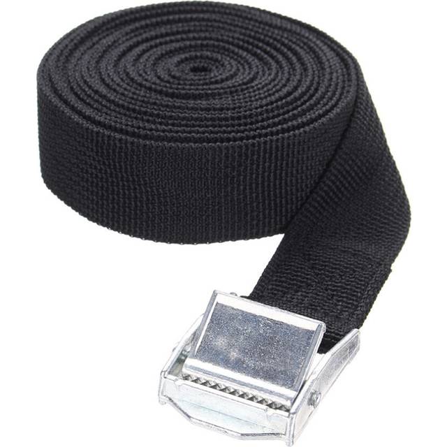 3M Buckled Straps Tie Down Lashing Cam Buckle Roof Rack Black Towing Rope