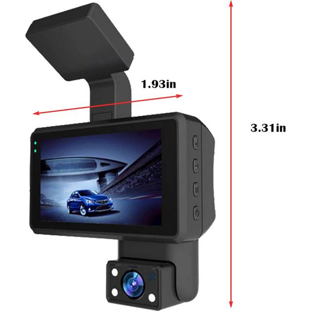 1080P HD Car Dash Camera Car DVR Driving Recorder,3.0 Inch IPS Screen