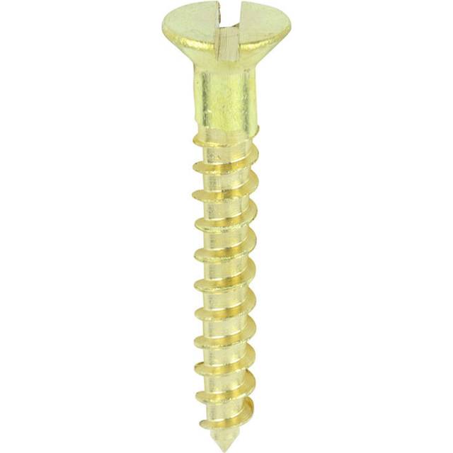 TIMCO Solid Brass Timber Screws Slot Countersunk - 00061CBS - Pack of- you get 2