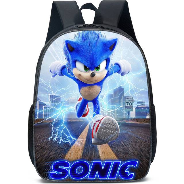 (C) NEW'C Sonic The Hedgehog 3D Printed Children's School Backpack Travel Rucksacks