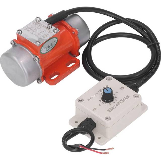 30W Concrete Vibrator, 4000RPM Electric Vibrating Motor with Speed Controller & Adjustable Exciting Force DC 24V