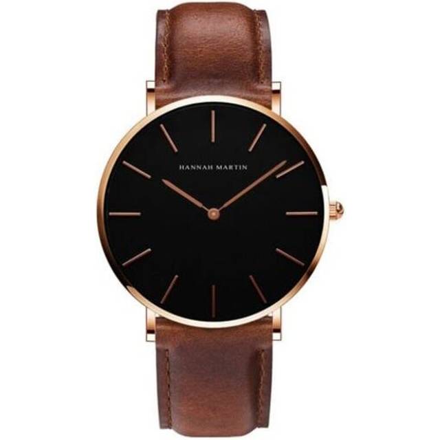 Veile Studios Simple Fashion Japanese Movement Men's Casual Quartz Leather Watch Brown