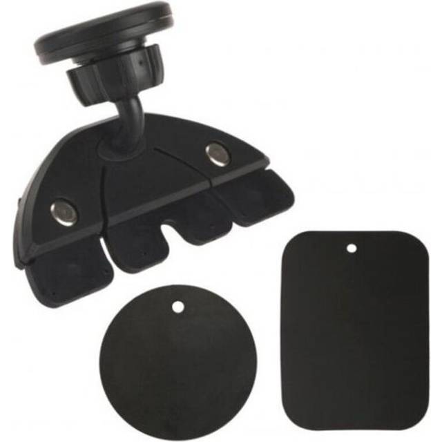Universal Car Cd Slot Holder Mount Magnet Mobile Phone Stand For Tablet Black Mounts & Holders
