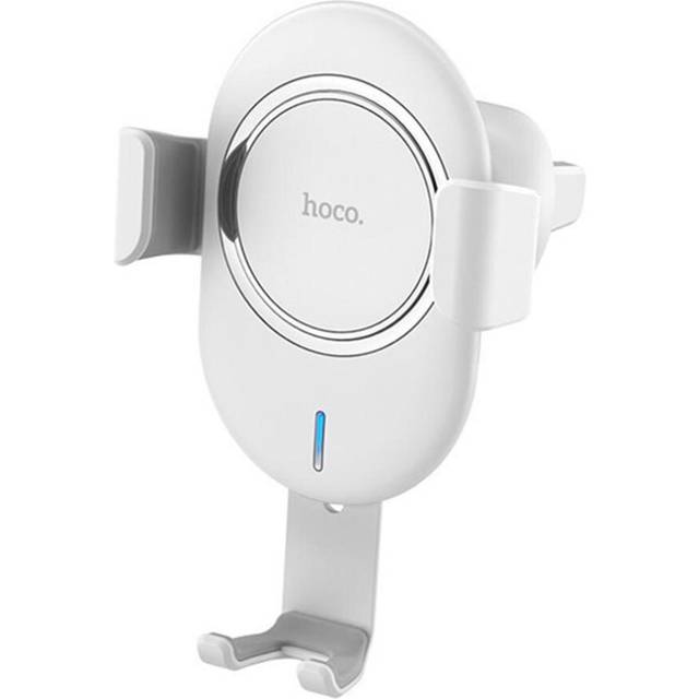 CW17 Qi Wireless 10W Fast Charger Garvity Auto Lock Car Air Vent Holder Stand for Mobile Phone 4.0-6.5 inches WHITE COLOR