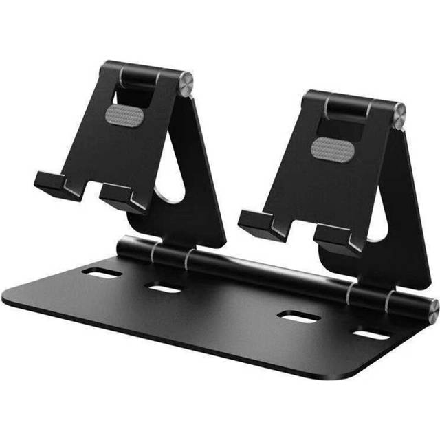 Universal Foldable Aluminum Tablet Phone Stand for Apple iPad Bracket for iPhone x/8 Samsung Galaxy Tab Holder black