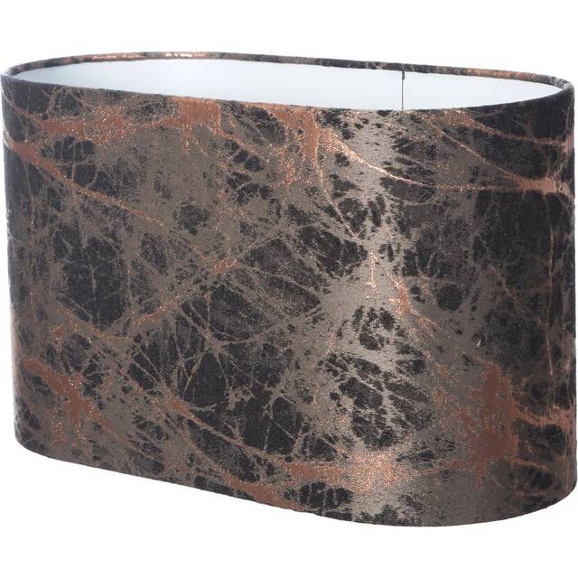 Polyester Oval Lamp Shade - Black (23cm H x 30cm W x 18cm D)