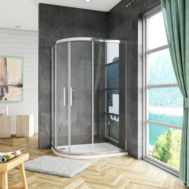 (1200x800mm) Quadrant Shower Enclosure 8mm EasyClean Glass Door
